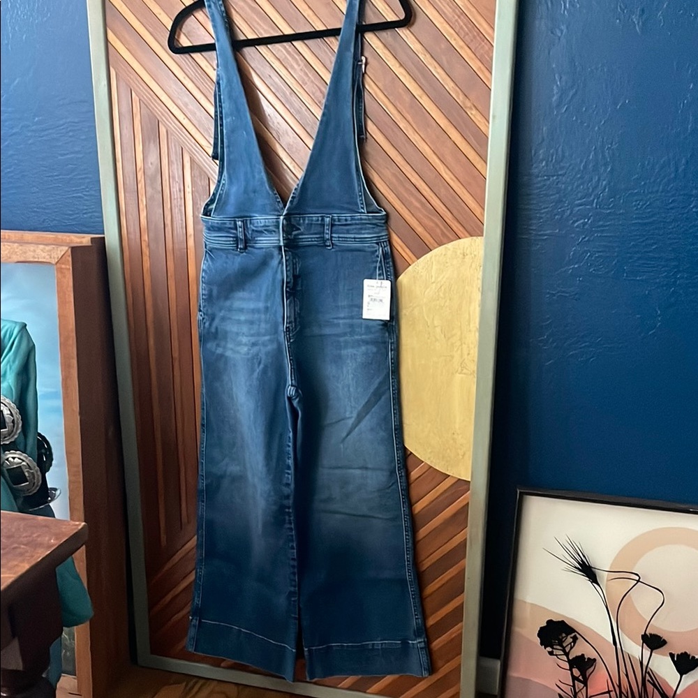 Free People Blue Flare & Wide Leg jumpsuit
